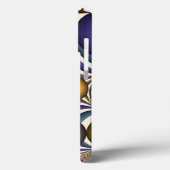 Kleurrijke, moderne Abstracte fractale kunst omhoo Case-Mate iPhone Case (Achterkant / Links)
