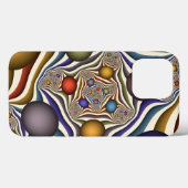 Kleurrijke, moderne Abstracte fractale kunst omhoo Case-Mate iPhone Case (Achterkant (horizontaal))