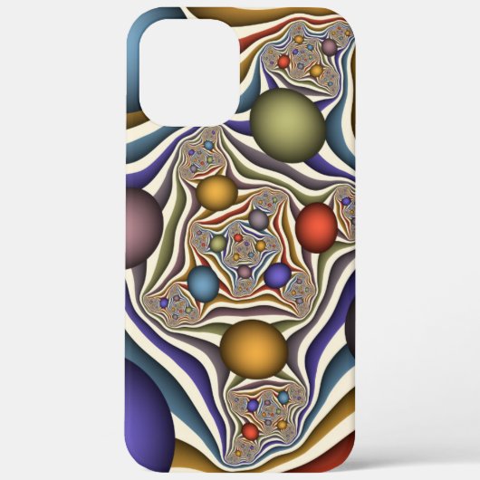 Kleurrijke, moderne Abstracte fractale kunst omhoo Case-Mate iPhone Case (Achterkant)