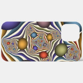Kleurrijke, moderne Abstracte fractale kunst omhoo Case-Mate iPhone Case (Achterkant (horizontaal))