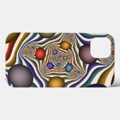 Kleurrijke, moderne Abstracte fractale kunst omhoo Case-Mate iPhone Case (Achterkant (horizontaal))