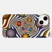 Kleurrijke, moderne Abstracte fractale kunst omhoo Case-Mate iPhone Case (Achterkant (horizontaal))