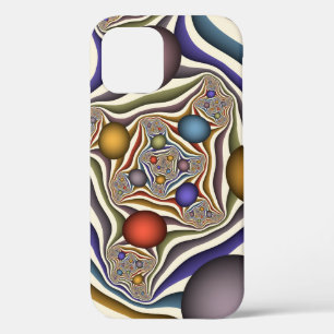 Kleurrijke, moderne Abstracte fractale kunst omhoo Case-Mate iPhone Case