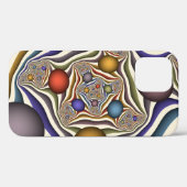 Kleurrijke, moderne Abstracte fractale kunst omhoo Case-Mate iPhone Case (Achterkant (horizontaal))