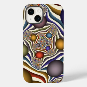 Kleurrijke, moderne Abstracte fractale kunst omhoo Case-Mate iPhone 14 Hoesje