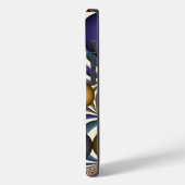 Kleurrijke, moderne Abstracte fractale kunst omhoo Case-Mate iPhone Case (Achterkant / Links)