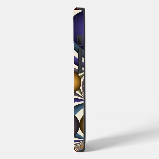 Kleurrijke, moderne Abstracte fractale kunst omhoo Case-Mate iPhone Case (Achterkant / Links)