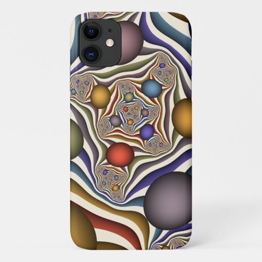 Kleurrijke, moderne Abstracte fractale kunst omhoo Case-Mate iPhone Case (Achterkant)