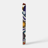 Kleurrijke, moderne Abstracte fractale kunst omhoo iPhone 15 Case (Linkerkant)