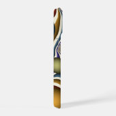 Kleurrijke, moderne Abstracte fractale kunst omhoo iPhone 15 Case (Rechterkant)