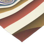 Kleurrijke, moderne Abstracte fractale kunst omhoo Korte Tafelloper (Hoek)