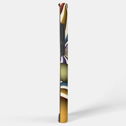 Kleurrijke, moderne Abstracte fractale kunst omhoo Samsung Galaxy Hoesje (Rechterkant)