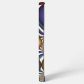 Kleurrijke, moderne Abstracte fractale kunst omhoo Samsung Galaxy Hoesje (Linkerkant)