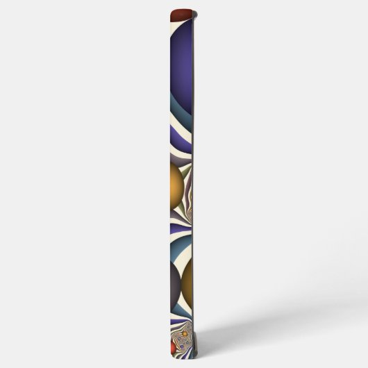 Kleurrijke, moderne Abstracte fractale kunst omhoo Samsung Galaxy Hoesje (Linkerkant)