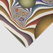 Kleurrijke, moderne Abstracte fractale kunst omhoo Tissuepapier (Detail)