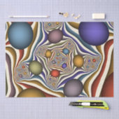 Kleurrijke, moderne Abstracte fractale kunst omhoo Tissuepapier (Craft)