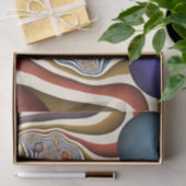 Kleurrijke, moderne Abstracte fractale kunst omhoo Tissuepapier (Geschenk)