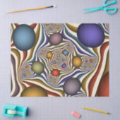 Kleurrijke, moderne Abstracte fractale kunst omhoo Tissuepapier (Craft)