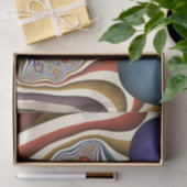 Kleurrijke, moderne Abstracte fractale kunst omhoo Tissuepapier (Geschenk)