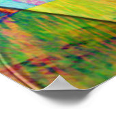 Kleurrijke moderne abstracte geometrische kunst poster (Hoek)