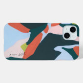 Kleurrijke Moderne Abstracte Kunst Aangepaste Naam Case-Mate iPhone Case (Achterkant (horizontaal))