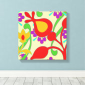 Kleurrijke moderne Abstracte kunst Canvas Afdruk (Insitu (Houten vloer))