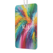 Kleurrijke moderne Abstracte kunst gepersonaliseer Luchtverfrisser (Links)