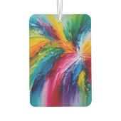 Kleurrijke moderne Abstracte kunst gepersonaliseer Luchtverfrisser (Achterkant)