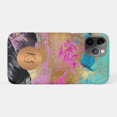 Kleurrijke moderne abstracte kunst gouden glamour Case-Mate iPhone case (Achterkant (horizontaal))