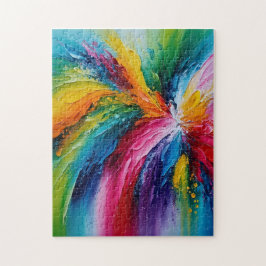 Kleurrijke Moderne Abstracte Kunst Legpuzzel