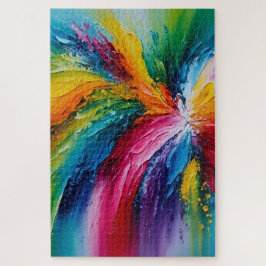 Kleurrijke Moderne Abstracte Kunst Legpuzzel