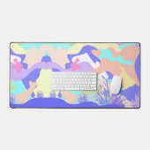 Kleurrijke moderne Abstracte kunst ontspannende co Bureaumat (Keyboard & Muis)
