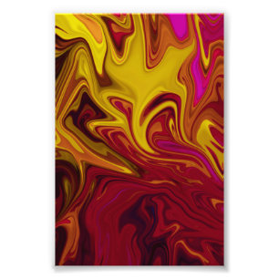 Kleurrijke moderne Abstracte kunst pasteloliesca Foto Afdruk