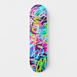 Kleurrijke moderne abstracte kunst  persoonlijk skateboard