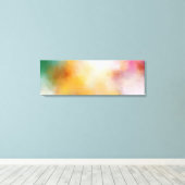 Kleurrijke moderne Abstracte kunst Rood-Geel Blauw Canvas Afdruk (Insitu (Houten vloer))