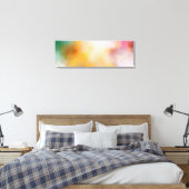 Kleurrijke moderne Abstracte kunst Rood-Geel Blauw Canvas Afdruk (Insitu (Slaapkamer))