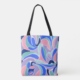 Kleurrijke Moderne Abstracte Kunst Schilderij Bood Tote Bag