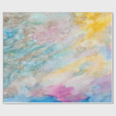 Kleurrijke moderne Abstracte kunst schilderij Cadeaupapier (Vlak)