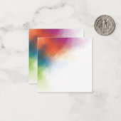 Kleurrijke, moderne Abstracte kunstwerken, lege Sj Notitiekaartje (Voorkant / Achterkant in situ)