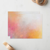 Kleurrijke, moderne Abstracte kunstwerken, lege Sj Notitiekaartje (Voorkant / Achterkant in situ)