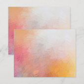 Kleurrijke, moderne Abstracte kunstwerken, lege Sj Notitiekaartje (Voorkant / Achterkant)