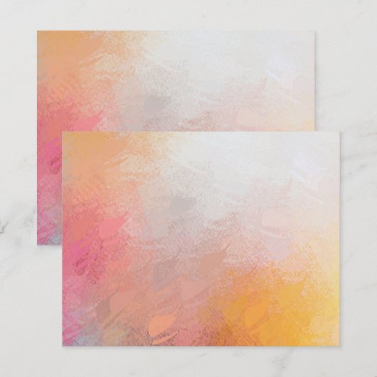 Kleurrijke, moderne Abstracte kunstwerken, lege Sj Notitiekaartje (Voorkant / Achterkant)