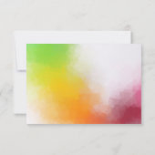 Kleurrijke, moderne Abstracte lege Sjabloon (Achterkant)