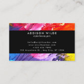 Kleurrijke moderne Abstracte persoonlijke Visitekaartje (Achterkant)