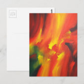 Kleurrijke moderne, Abstracte schilderijen met exp Briefkaart (Voorkant / Achterkant)