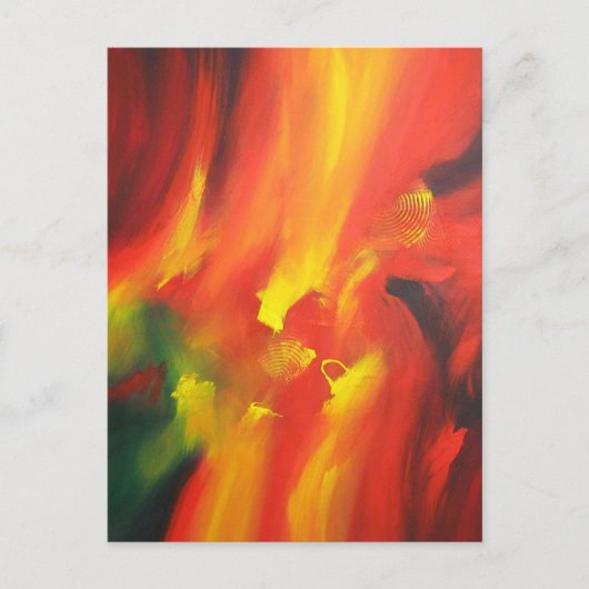 Kleurrijke moderne, Abstracte schilderijen met exp Briefkaart (Voorkant)