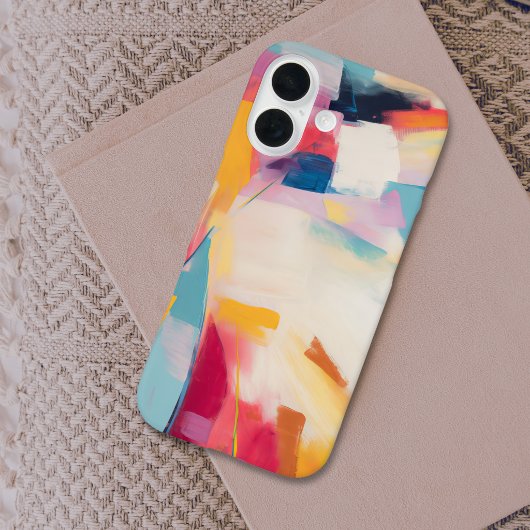 Kleurrijke Moderne Abstracte Schildering Case-Mate iPhone Case