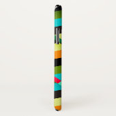 Kleurrijke Moderne Abstracte Strepen & Monogram Case-Mate iPhone Case (Achterkant / rechts)