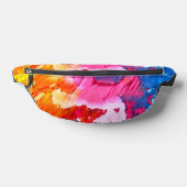 Kleurrijke, moderne Abstracte verf, alles-over-dru Heuptasje (Liggend)