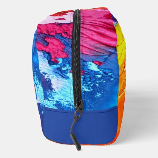 Kleurrijke, moderne Abstracte verf, alles-over-dru Toilettasje (Rechts)